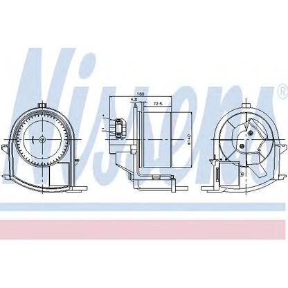 Foto Ventilador habitáculo NISSENS 87047