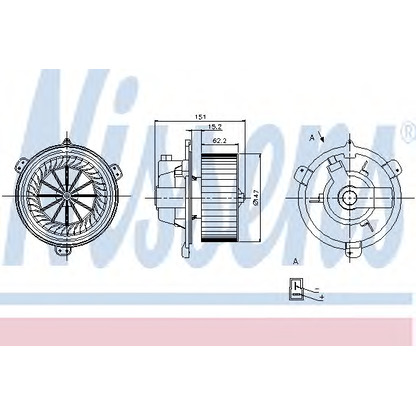 Photo Interior Blower NISSENS 87056