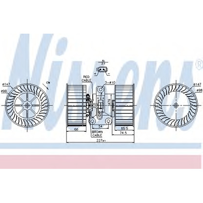 Photo Interior Blower NISSENS 87114