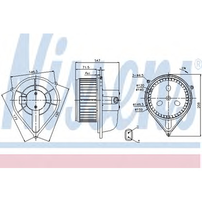 Foto Ventilador habitáculo NISSENS 87128