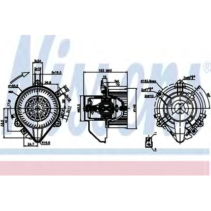 Foto Ventilador habitáculo NISSENS 87131