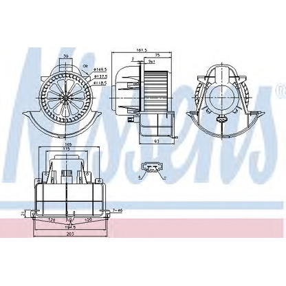 Photo Interior Blower NISSENS 87139