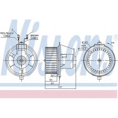 Foto Ventilatore abitacolo NISSENS 87148