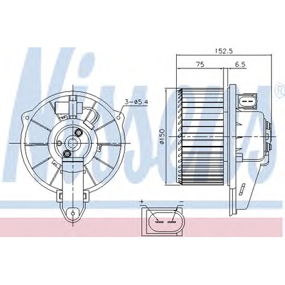 Photo Interior Blower NISSENS 87221