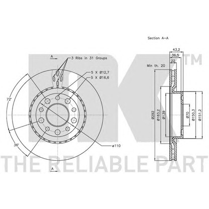 Photo Brake Disc NK 201025