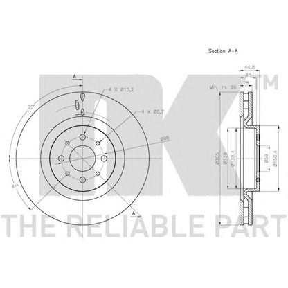 Photo Brake Disc NK 201029