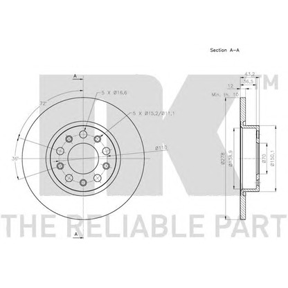 Photo Brake Disc NK 201032