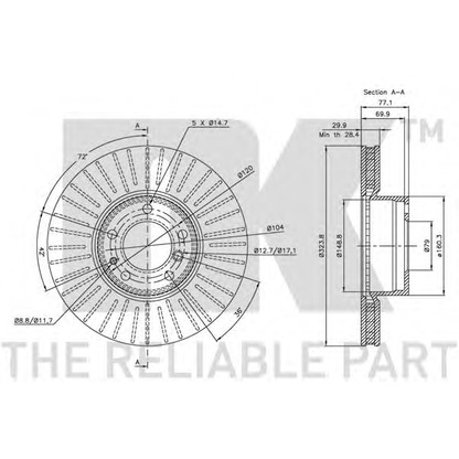 Photo Brake Disc NK 201532