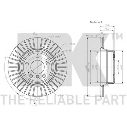 Photo Brake Disc NK 201585