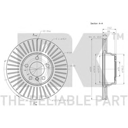 Photo Brake Disc NK 201596