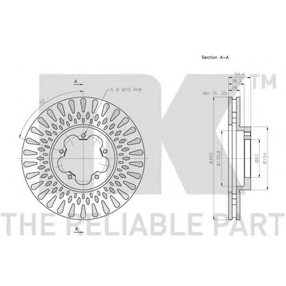 Photo Brake Disc NK 202576