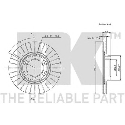 Photo Brake Disc NK 203017