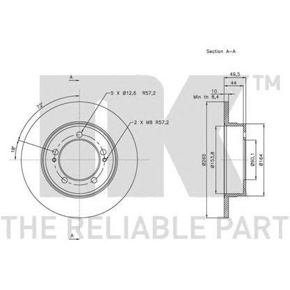 Photo Brake Disc NK 203037