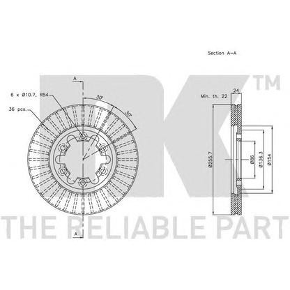 Photo Brake Disc NK 203255