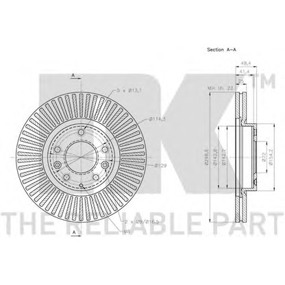 Photo Brake Disc NK 203268