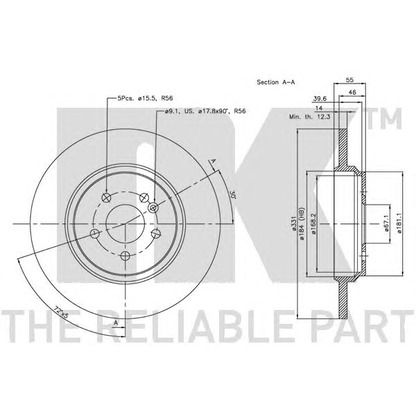 Photo Brake Disc NK 203357