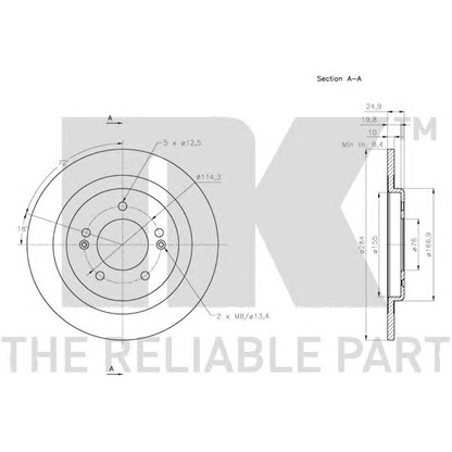 Photo Brake Disc NK 203442