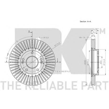 Photo Brake Disc NK 203445