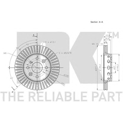 Photo Brake Disc NK 203501