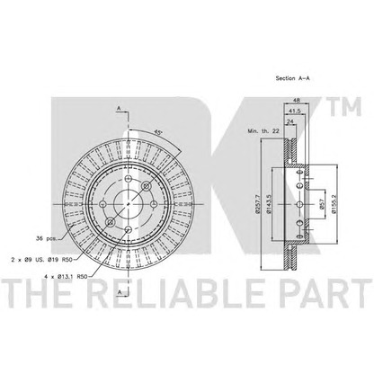 Photo Brake Disc NK 203507