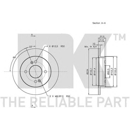 Photo Brake Disc NK 203518