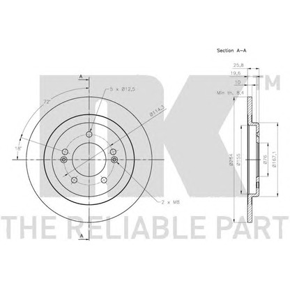 Photo Brake Disc NK 203541