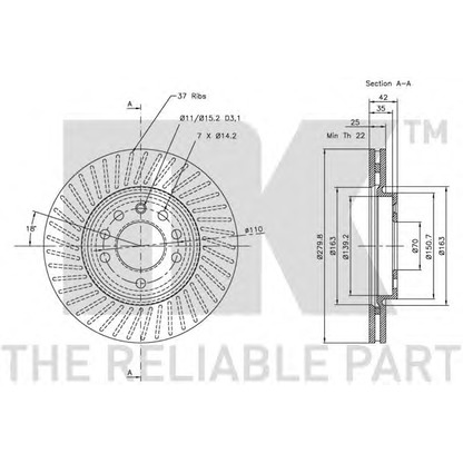 Photo Brake Disc NK 203630