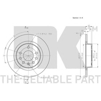 Photo Brake Disc NK 203664