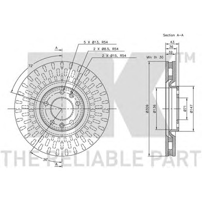 Photo Brake Disc NK 203724