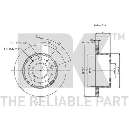 Photo Brake Disc NK 203732