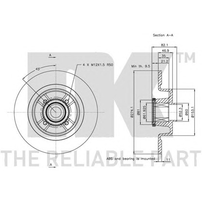 Photo Brake Disc NK 203946