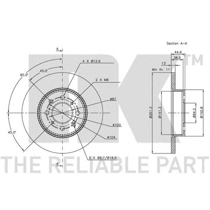 Photo Brake Disc NK 204012