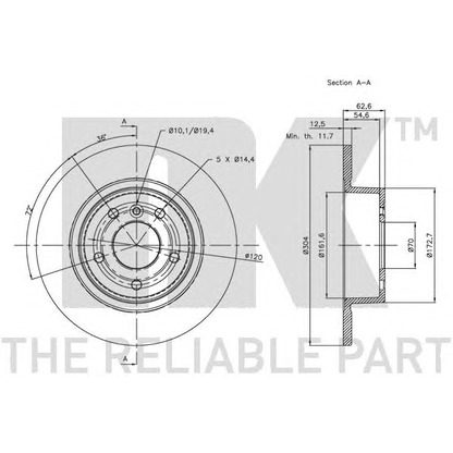 Photo Brake Disc NK 204019