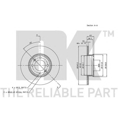 Photo Brake Disc NK 204024