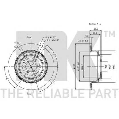 Photo Brake Disc NK 204404