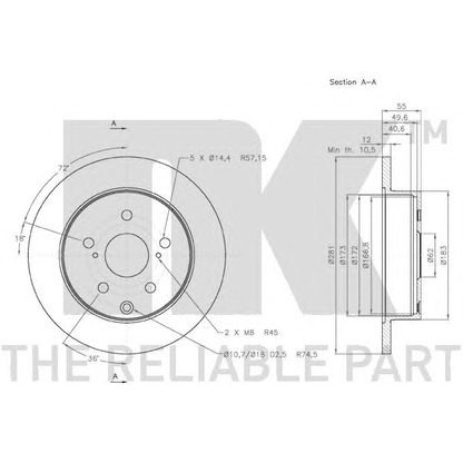 Photo Brake Disc NK 2045114