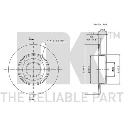 Photo Brake Disc NK 204748