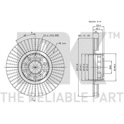 Photo Brake Disc NK 204780