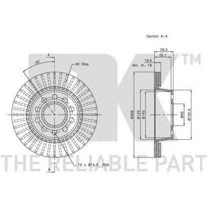 Photo Brake Disc NK 204781