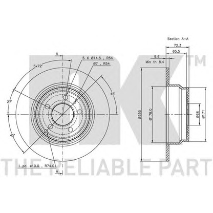 Photo Brake Disc NK 204833