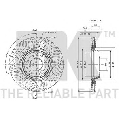 Photo Brake Disc NK 204842