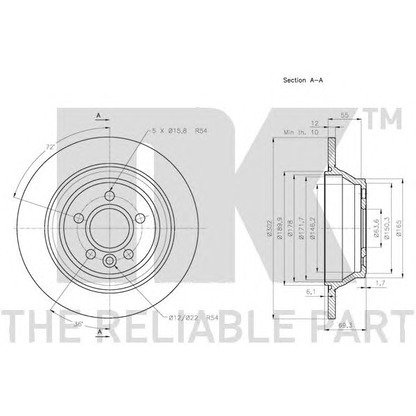 Photo Brake Disc NK 204859