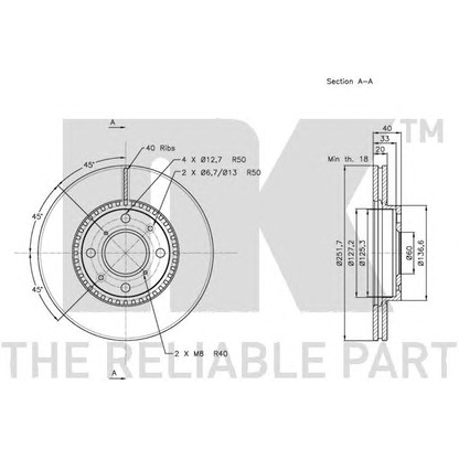 Photo Brake Disc NK 205214