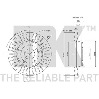 Photo Brake Disc NK 209303