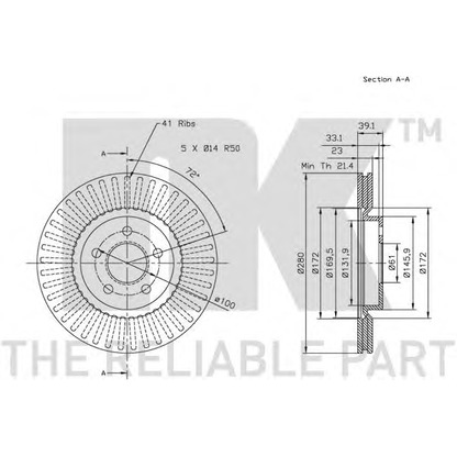 Photo Brake Disc NK 209305