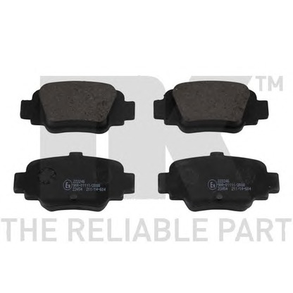 Photo Brake Pad Set, disc brake NK 222246