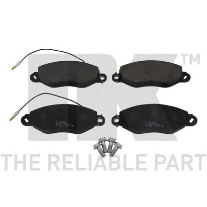 Photo Brake Pad Set, disc brake NK 222263