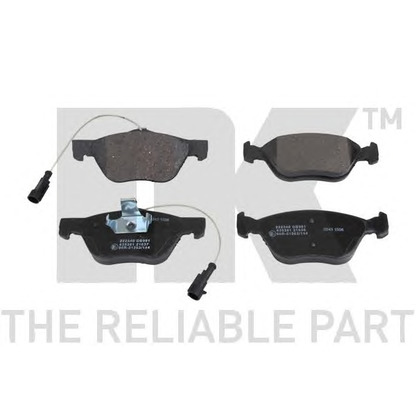 Photo Brake Pad Set, disc brake NK 222340