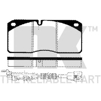 Photo Brake Pad Set, disc brake NK 222360