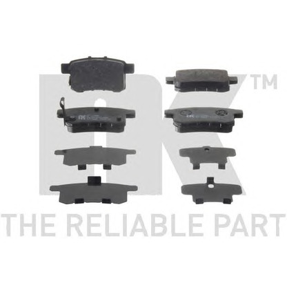 Photo Brake Pad Set, disc brake NK 222644